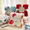 Soft Thickened Flannel Blanket for Autumn and Winter, Printed Throw for Bed Sofa Bedroom, Christmas Gift for Holiday Season