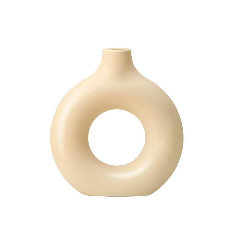 Nordisk Kreativmunkformad Plastblomkruka för Heminredning och Matsalsbord