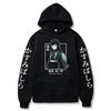 Demon Slayer Muichiro Tokito Felpa con cappuccio grafica Pullover Harajuku Streetwear Felpe con cappuccio Felpa invernale