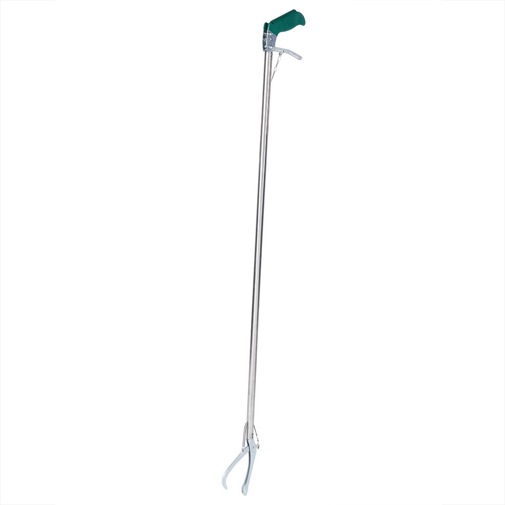 Stainless Steel Snake Tong Foldable Snake Catcher Reptile Grabber Tool 70cm with Lock
