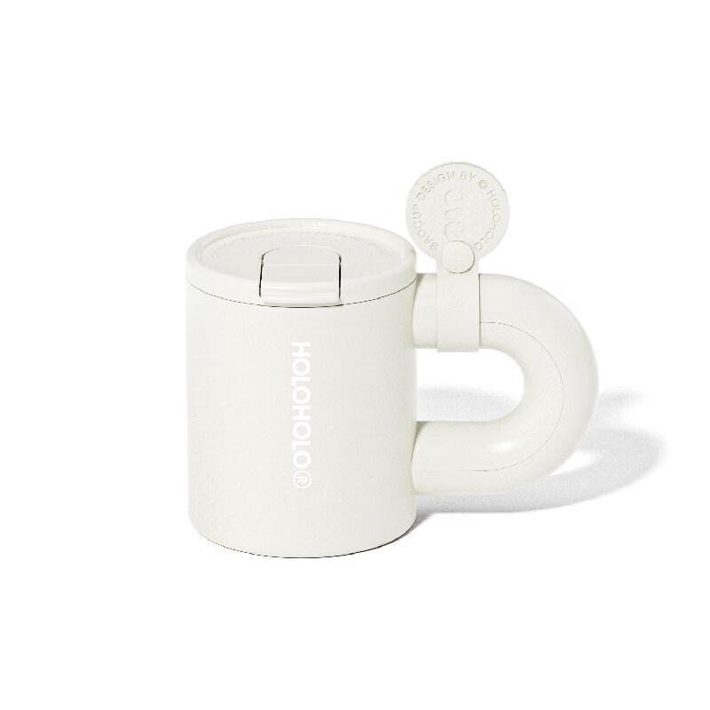 HOLOHOLO Portable Insulated Coffee Mug with Straw
