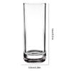 Drinking Glasses 290ml Classic Clear Reusable Drinking Glasses 6X Tumblers Dishwasher Safe Shatterproof Drinkware For Cocktail