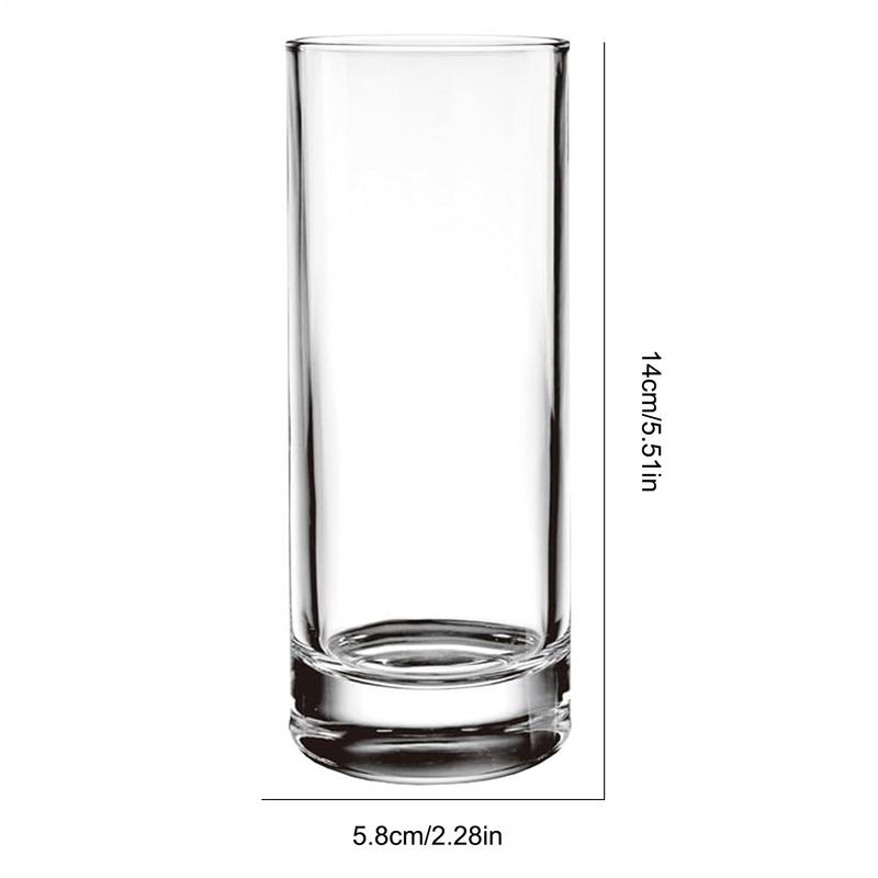 Drinking Glasses 290ml Classic Clear Reusable Drinking Glasses 6X Tumblers Dishwasher Safe Shatterproof Drinkware For Cocktail