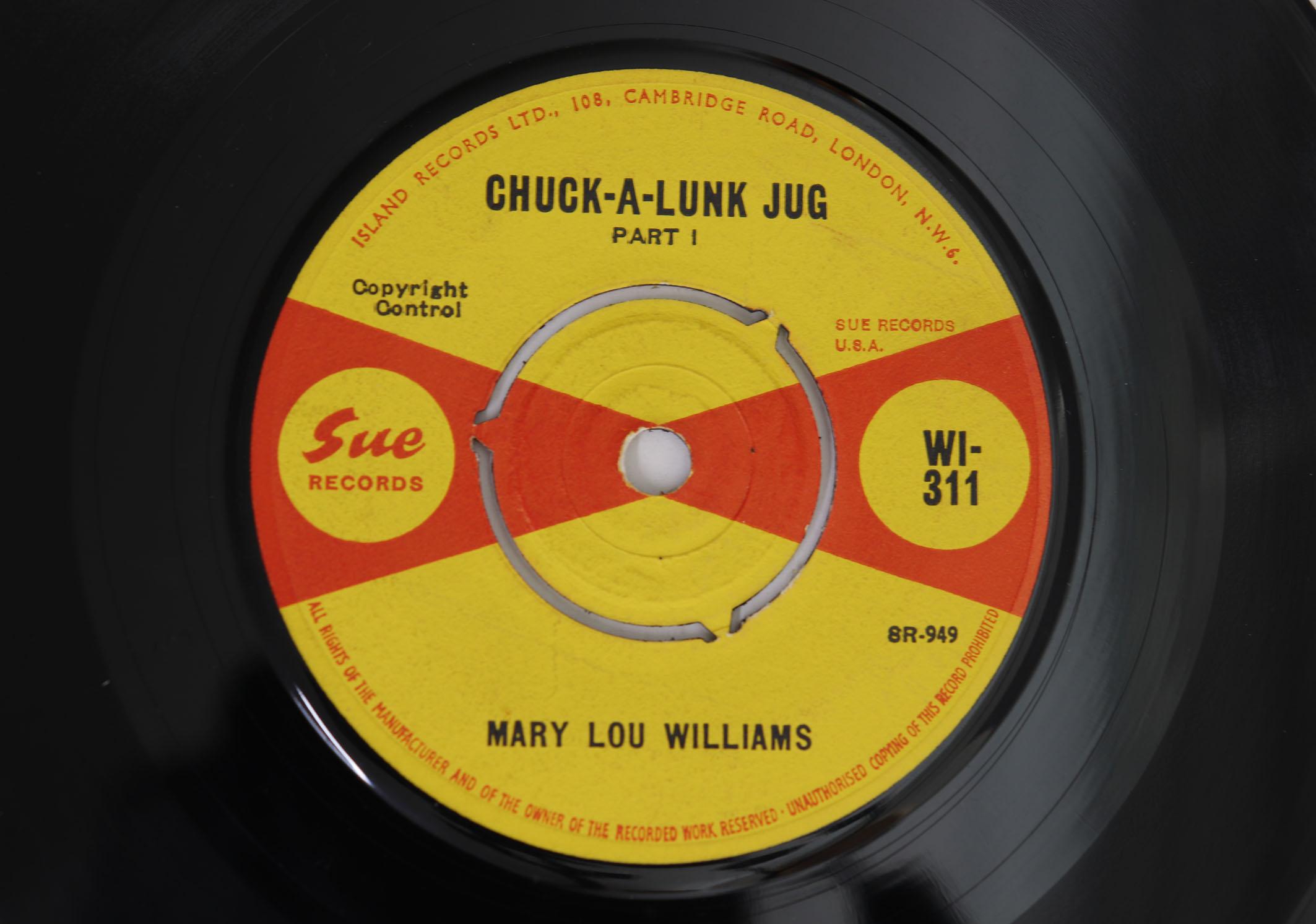 

7inch Record MARY LOU WILLIAMS Chuckalunk Jug WI311 SUE 1964 UK Blues Used