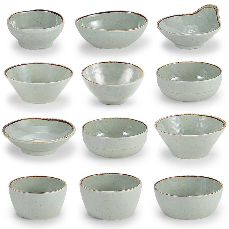 Melamine Imitation Porcelain Small Bowl for Rice, Soup, or Seasoning - Ideal for Hotels & Restaurants
