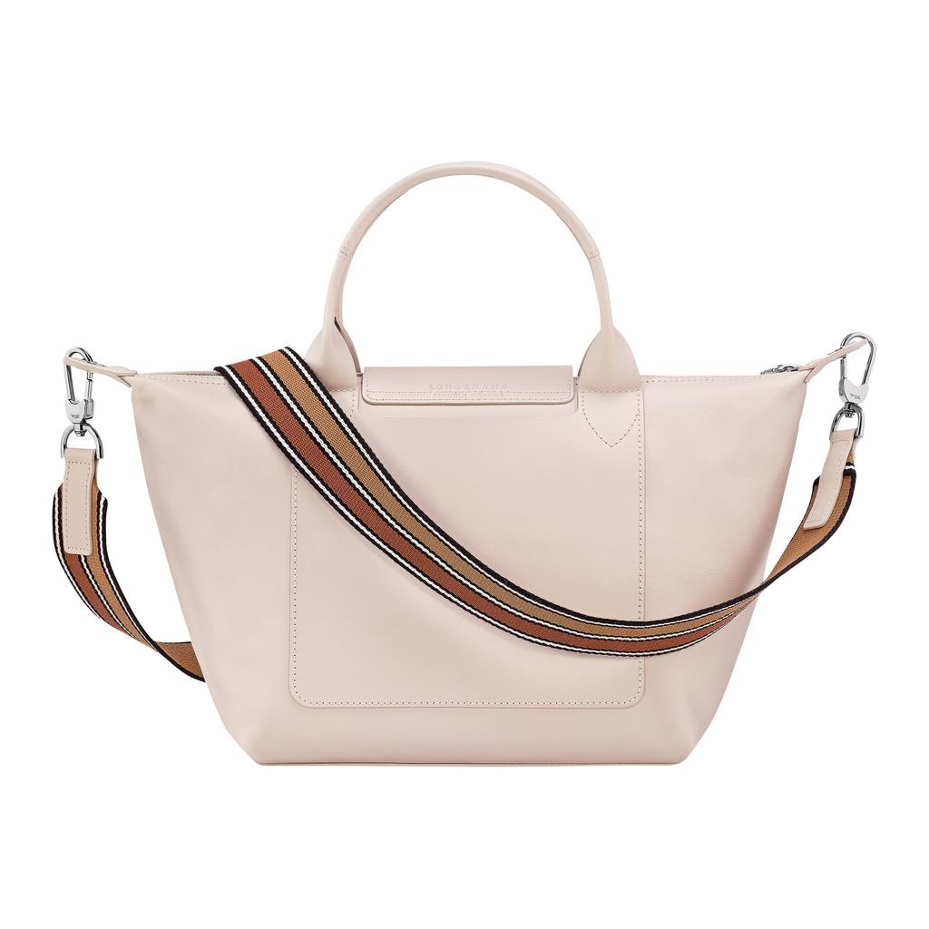 Longchamp Le Pliage Xtra Brand Logo Zipper Closure Large Cowhide Dumpling Bag Shoulder Crossbody Handbag Small Women handbag Beige 1512HFZ555