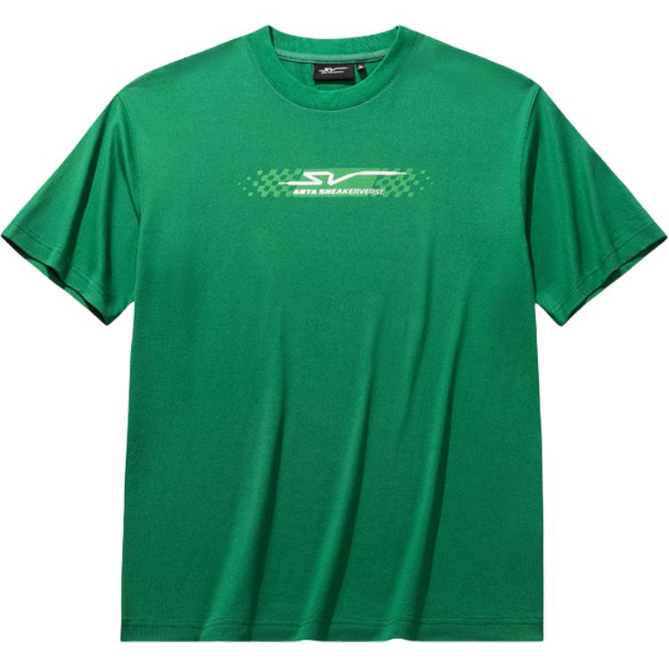 Anta Simple Casual Round Neck Letter Print Sports Short Sleeve T-Shirt Unisex Tops 172631112V-1 XS