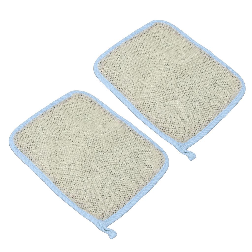 2 Pcs Nylon Bath Cloth Fine Mesh Multifunctional Dual Sided Exfoliating Deep Cleaning Bath Cloth