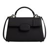Eliza 27 Magnetic Snap Detachable Shoulder Strap Exquisite Calfskin Crossbody Tote Bag Large Women Handbags Black CT852-QBBK