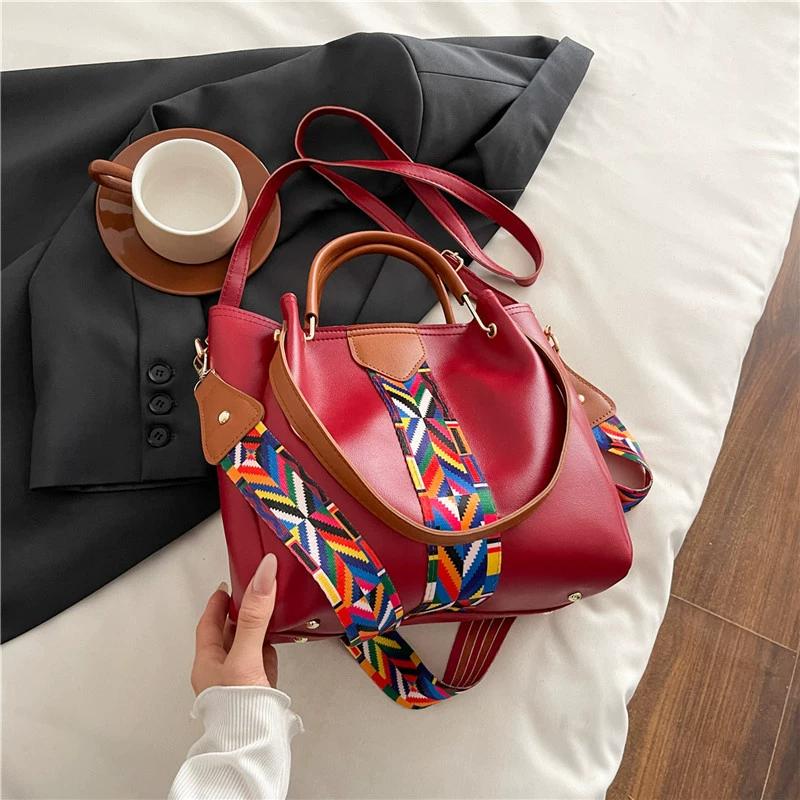Women's Bag 2025 Summer New European and American Fashion Four-piece Set Mother and Child Bag Portable Shoulder Messenger Bag Bucket Tote Bag