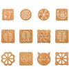 Household kitchen wooden insulation mat, square, cartoon, animal shaped dining table mat, thick, heat-resistant, hollow, non slip coaster