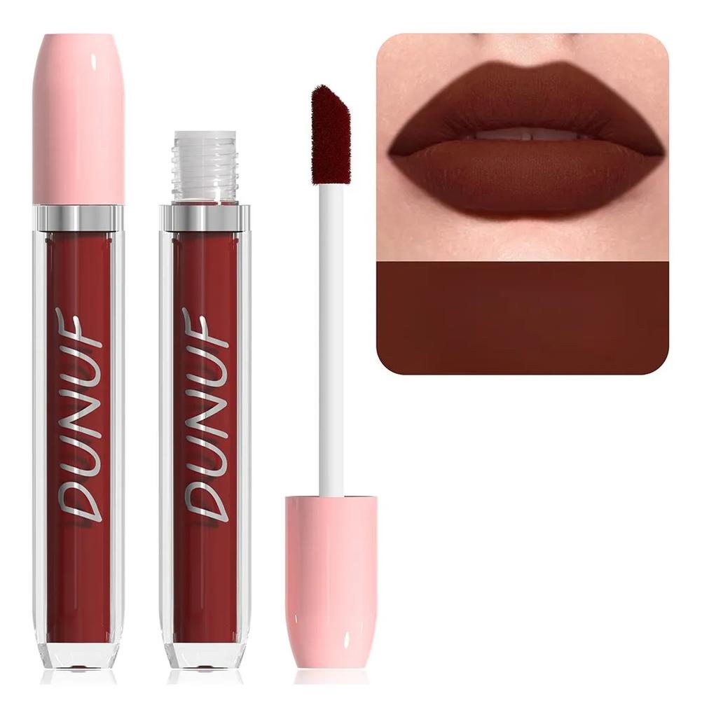 Dunuf Waterproof Matte Lip Gloss Does Not Transfer