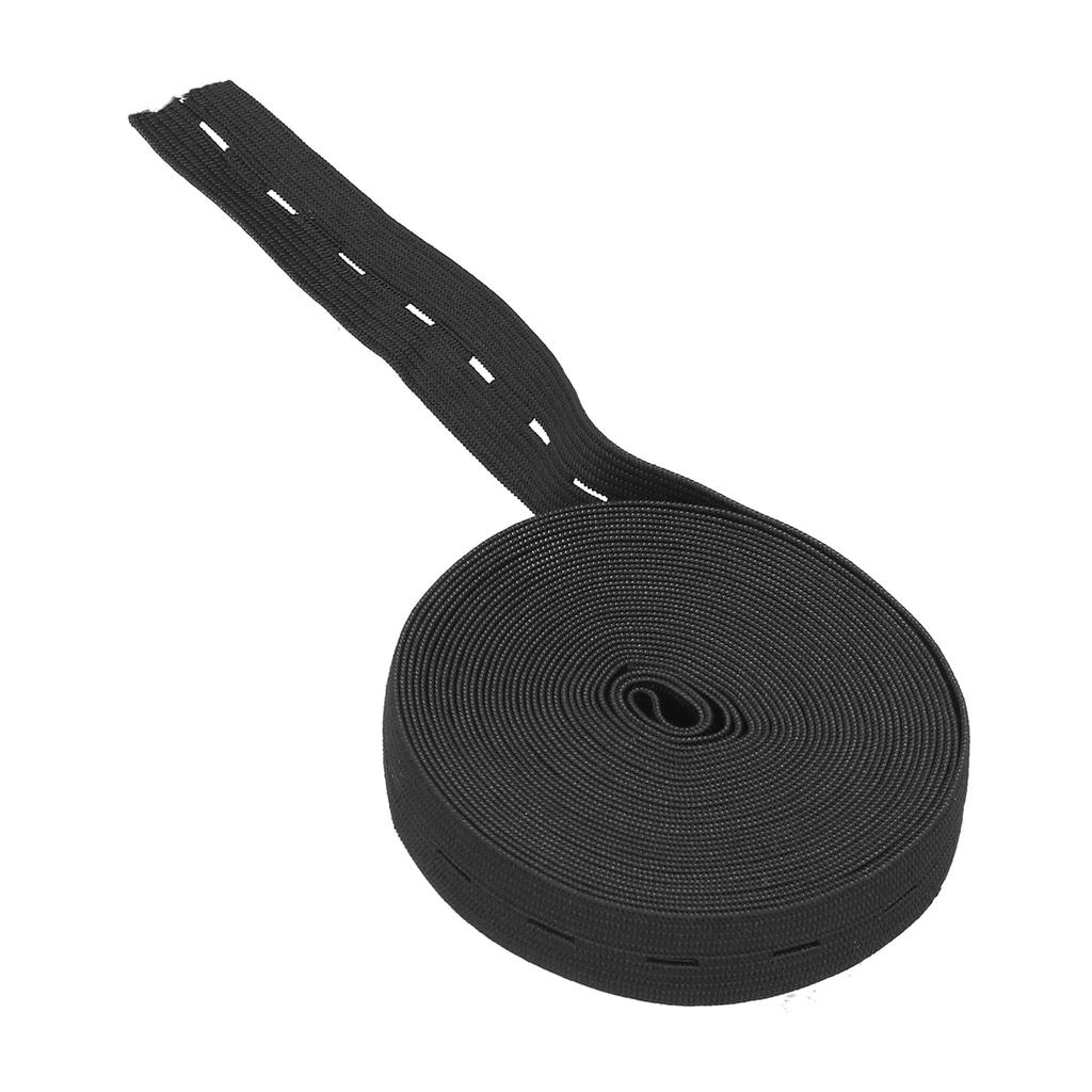 Buttonhole Elastic Band Portable Multipurpose Home Office Practical Rubber Band Fixing ToolBlack
