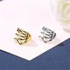 Alternative Alloy Ear Cuff Skeleton Hand Designs Punk Rock Fashion Accessory Jewelry For Edgy Outfits