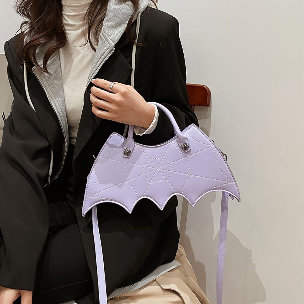 

Сумка с верхней ручкой из искусственной кожи Сумочка с двойной ручкой в форме крыла летучей мыши Сумка через плечо на Хэллоуин для женщин