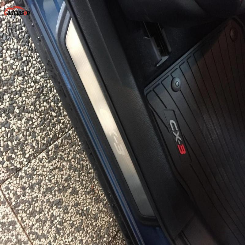 Estilo de Coche Para Mazda Cx-3 Moldura Protectora de Estribo Acero Inoxidable Protector Guardabarros Pegatina de Accesorios 2014