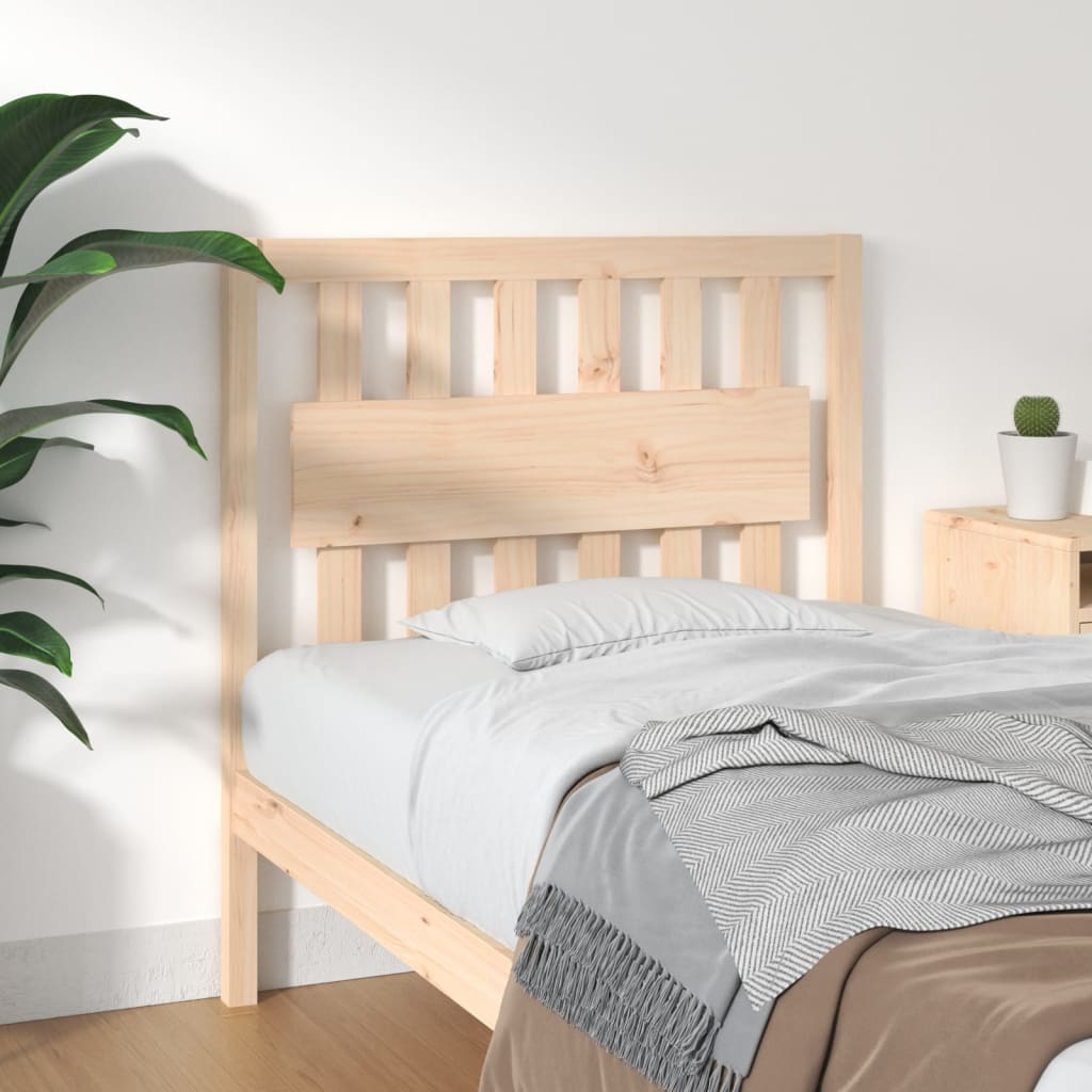 Headboard 95.5 X 4 X 100 Cm Solid Pine Wood
