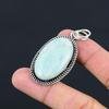 Daughters Day Deal Amazonite Gemstone Birthday Sister Pendant Jewelry 925 Silver