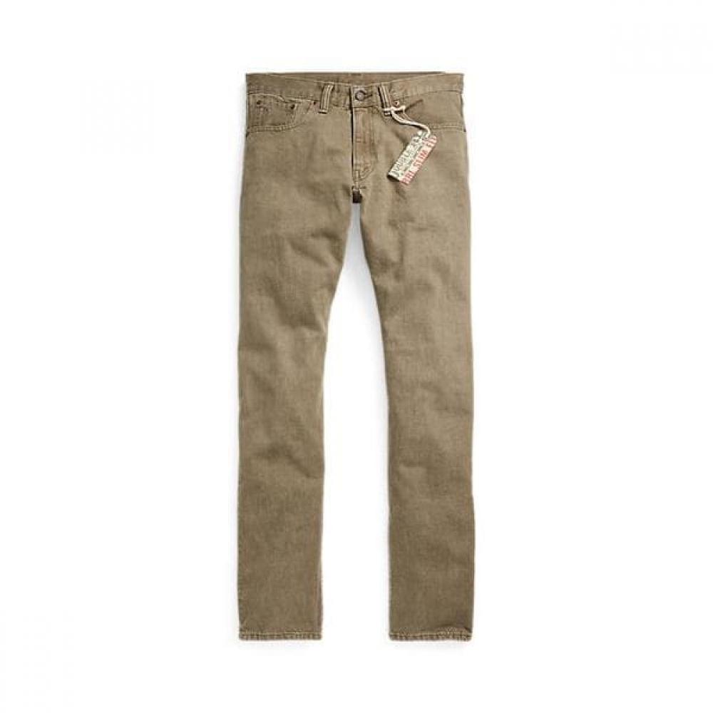 

Rrl Slim Fit Olive Jeans Mnrrdnm10920094301 W34L32