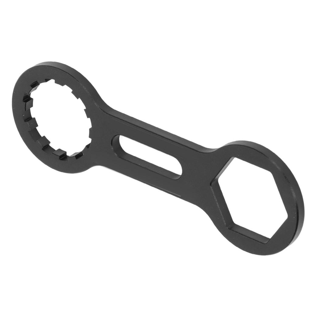 Bike Front Fork Repair Tool Aluminum Alloy Black Mountain Bicycle Cap Disassembly Wrench for Hydraulic Mechanical Fork