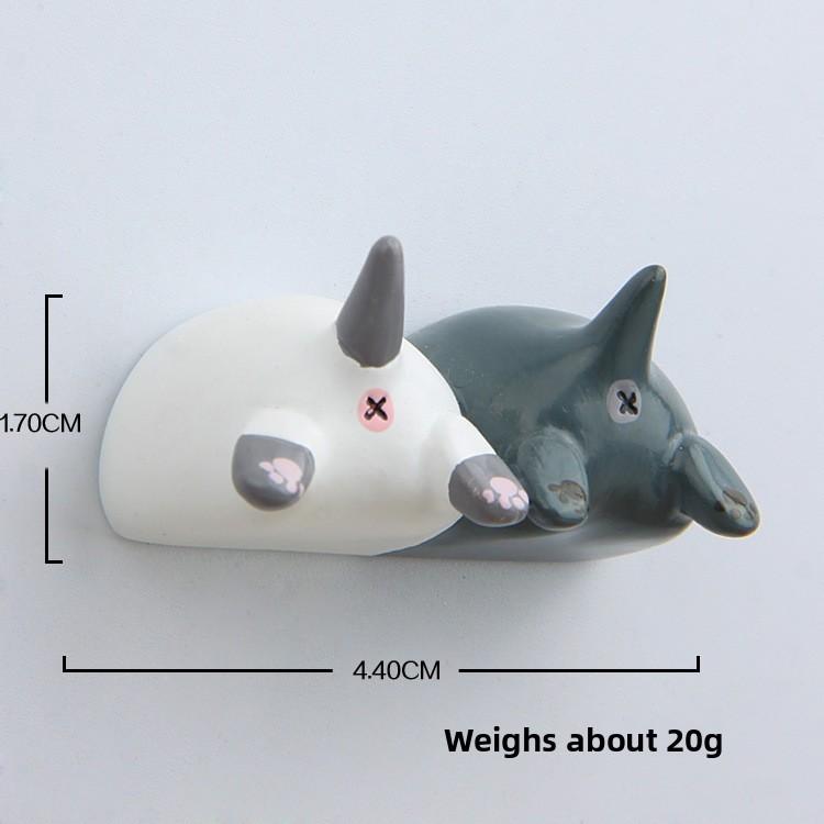 Cartoon Cute Cat Butt Shape Resin Magnetic Refrigerator Decoration Gifts For