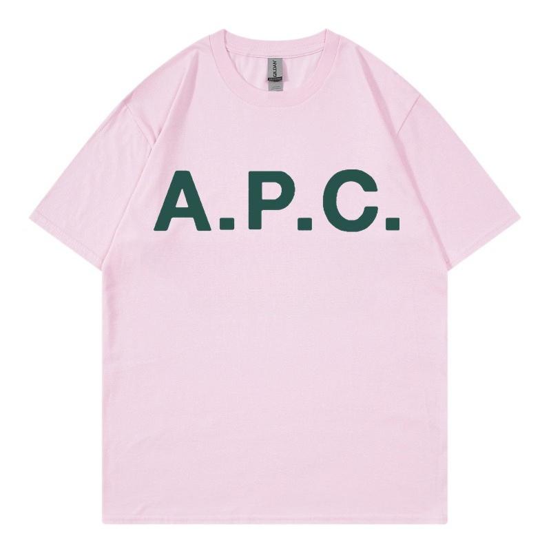 Ap 2026 C Springsummer Pure Cotton Roundneck Men And Women Classic Letterprint Tshirt Short Sleeve Top Unisex