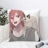 Chainsaw Man Cute Power Pillowcase Printing Polyester Cushion Cover Decorations Anime Manga Pillow Case Cover Seat Square 45*45