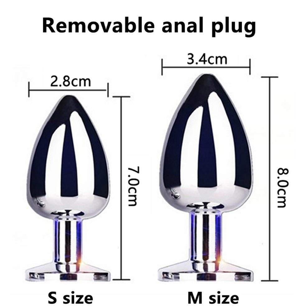 Anal Plug with Real Fox Tail for Woman Separable Cosplay Butt Plug Anal Adult Products Masturbator Man Female Couples Sex