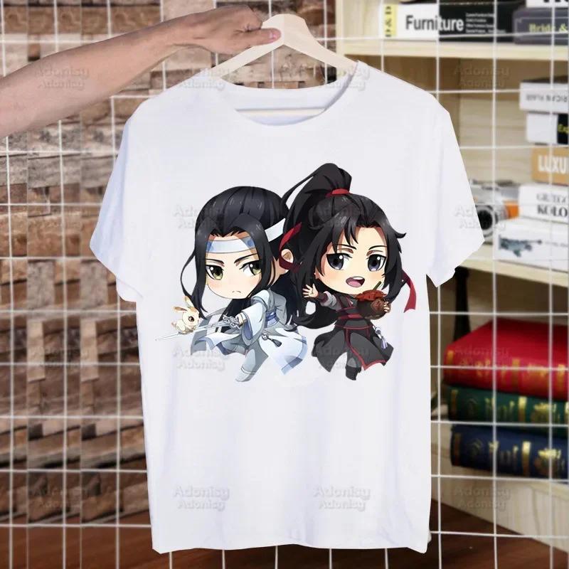 Mo Dao Zu Shi The Untamed Harajuku Man T Shirts Lan WangJi Wei Wu Xian Tees Shirt Tops Short-Sleeved Aesthetic Anime T Shirt