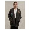 DIMANAF 2025 Plus Size Autumn Sweaters Coat Cardigan Pockets Women Pattern Printing Buttons Sweaters Knitting Loose Sweater