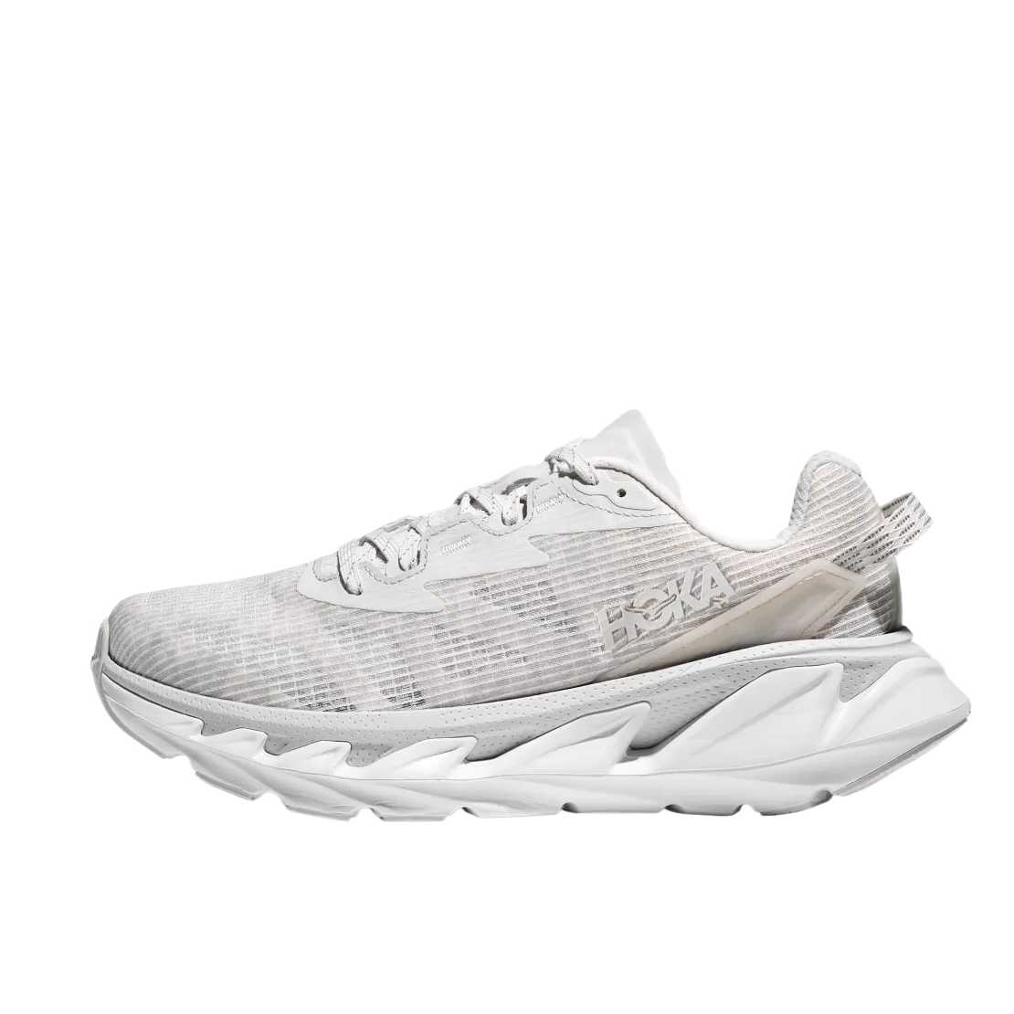 

HOKA One One Elevon 2 Удобные Модные Минималистичные Универсальные Кроссовки с Низким Верхом Унисекс Кроссовки Серебристо-Белые 1165230-WMC 38