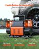 Dual-Cylinder Heavy Duty Air Compressor, 300 L/min Portable Tire Inflator, 12V 150PSI Offroad Air Pump with Digital Pressure Gauge & Adapters for