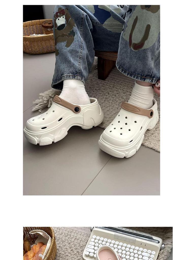 Dámské letní protiskluzové plážové sandály s platformou a otevřenou špičkou