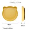 7PCS/Set Baby Silicone Sucker Bowl Plate Cup Bibs Spoon Fork Sets Children Non-slip Tableware Baby Feeding Dishes BPA Free