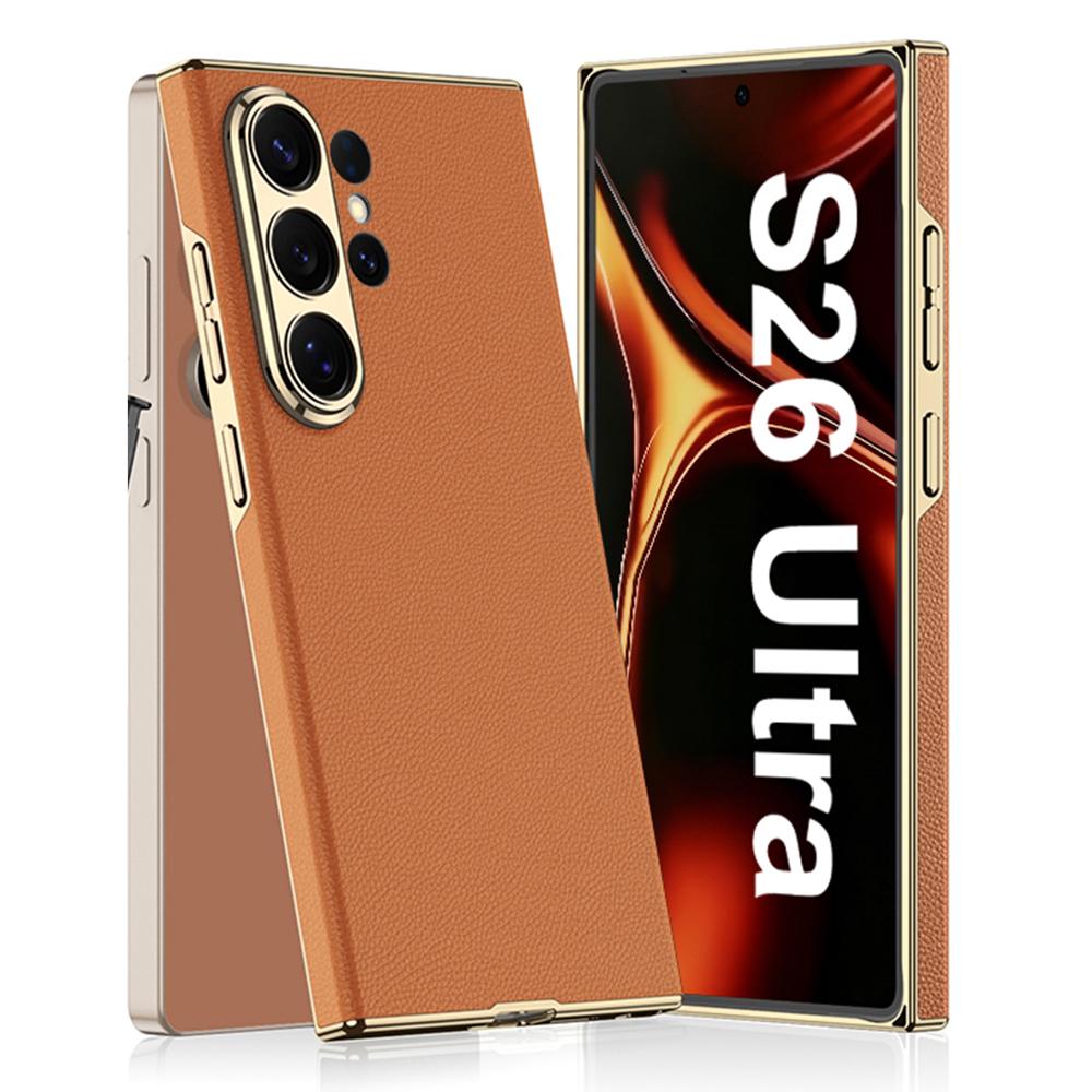 GKK For Samsung Galaxy S26 Ultra Case Electroplated PU + PC Phone Back Cover