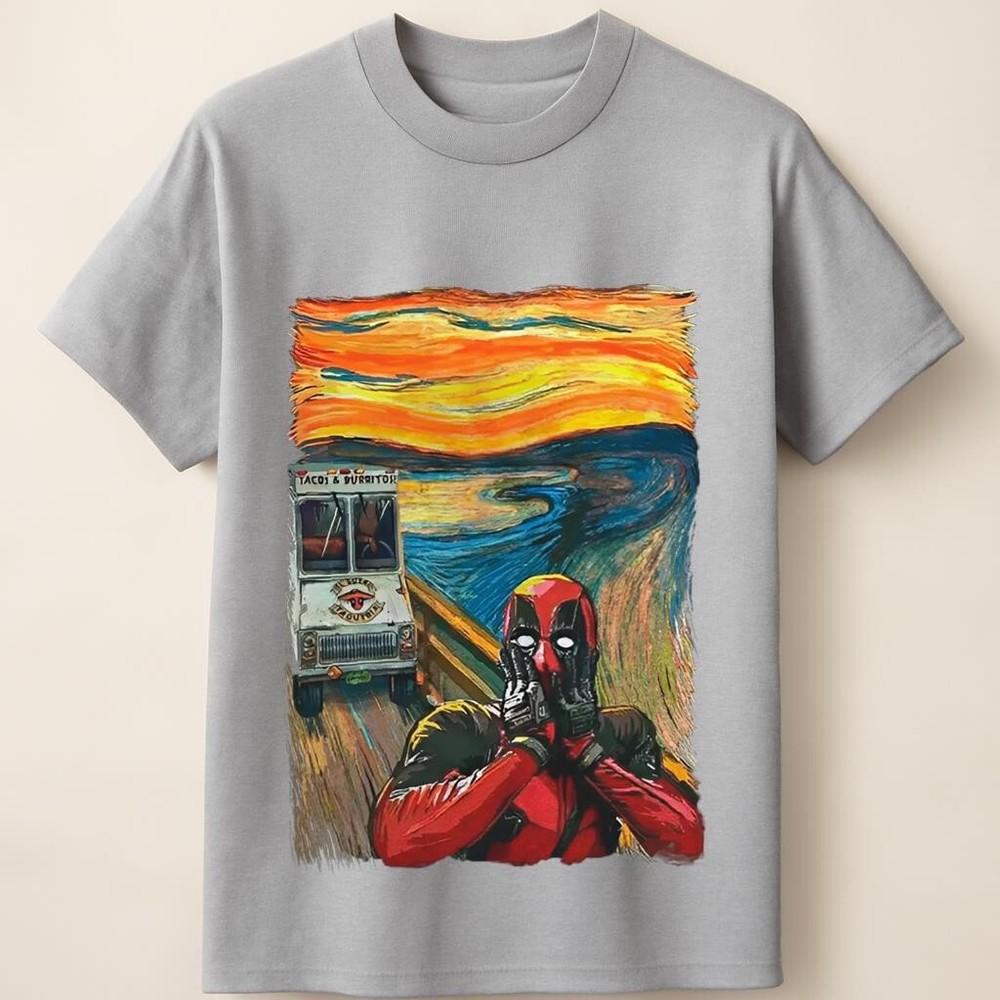 Deadpool Scream Taco Van Art Parody T-Shirt Unisex T-Shirt S