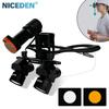 Niceden 4X 5X 6X Dental Binocular Magnifying Loupes 5W Surgery Medical Headlamp Lithium Battery 300-600mm