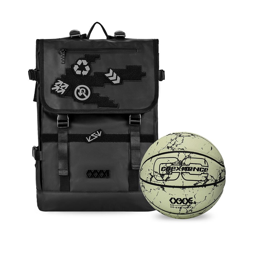 COEXISTENCE Polyester Backpack Unisex Black 31240