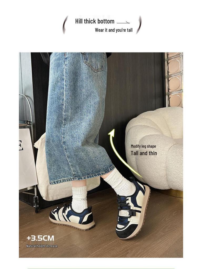 She Lv 2025 Retro Cute Platform Mesh Lace-Up Women's Sports Shoes - Autumn Collection