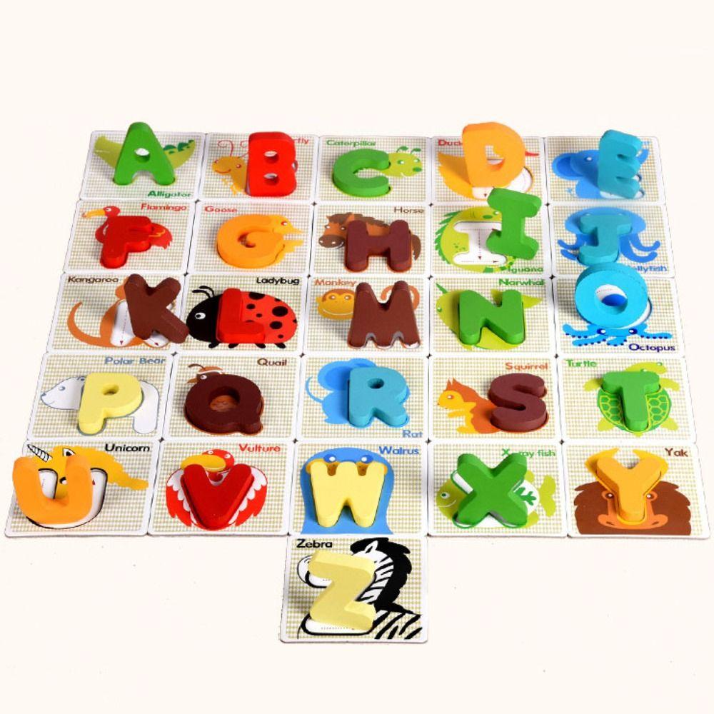 26 English Letters English Alphabet Puzzle Game Alphabet Puzzle Matching Board  Children Kids Boys