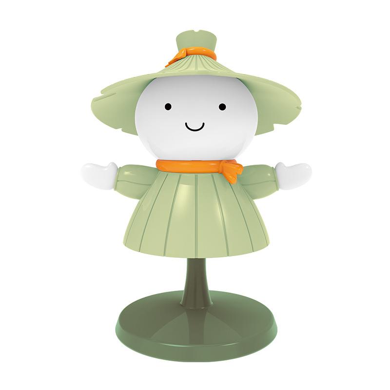 Cartoon Cute Scarecrow Usb Charging Battery Led Table Night Light Child Eye Adjustable Protection Warm White Desk Lamp Ornaments