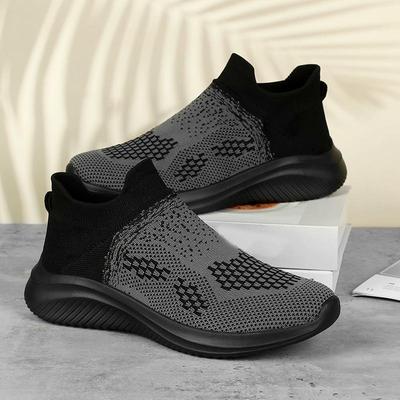 Lightweight Mens Walking Shoes Outdoor Soft Male Casual Shoes Flexible Breathable Men Loafers Slip On Footwear Sneakers