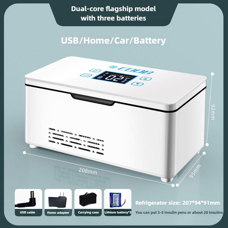 Mini Réfrigérateur Médical Portable Spécial Boîte à Température Constante pour Réfrigération Médicale Boîte de Réfrigération pour Insuline