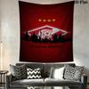 Spartak Moscow Pulse Wall Hanging Printed Fabric Blanket Decorative Tapestries for Bedroom Living Room Home Decor