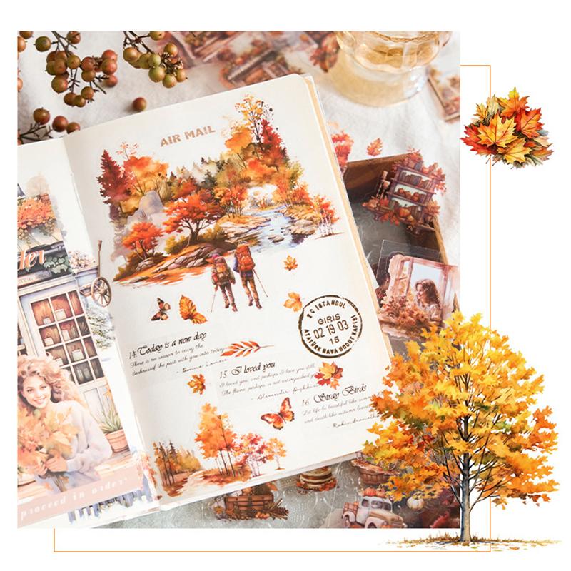 20 Sheets,Garden Sticker Book , Scrapbook Material Notebook Phone Case Diary Aesthetic Decorative Stationery Stickers