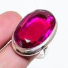Natural Pink Rubillite Gemstone 925 Sterling Silver Jewelry Ring Size 8 AR-18235