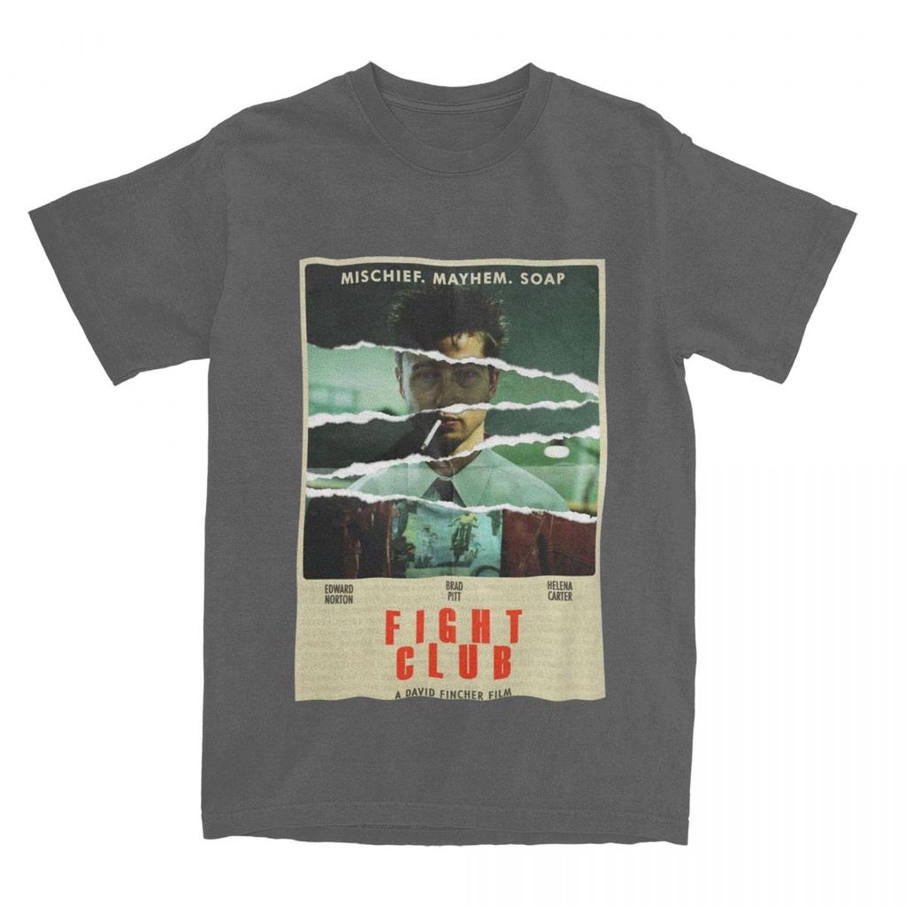Fight Club Plakát Tričko Oblečení pro Unisex Ženy Čistá Bavlna Ležérní Klasické Filmové Tričko S Krátkým Rukávem Oblečení Nápad na Dárek