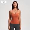 Débardeur Push-Up Sportif pour Femme Nude à Bretelles Fines avec Bonnets Rembourrés - Couche de Base Yoga & Fitness YG-1004