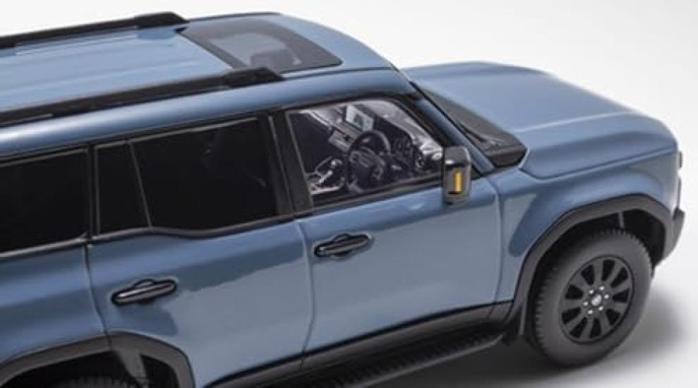 Kyosho Original Scale Toyota Land Cruiser 250 ZX Optional Wheel Finished Product KS03927SB 1/43 Ver. (Smoky Blue)