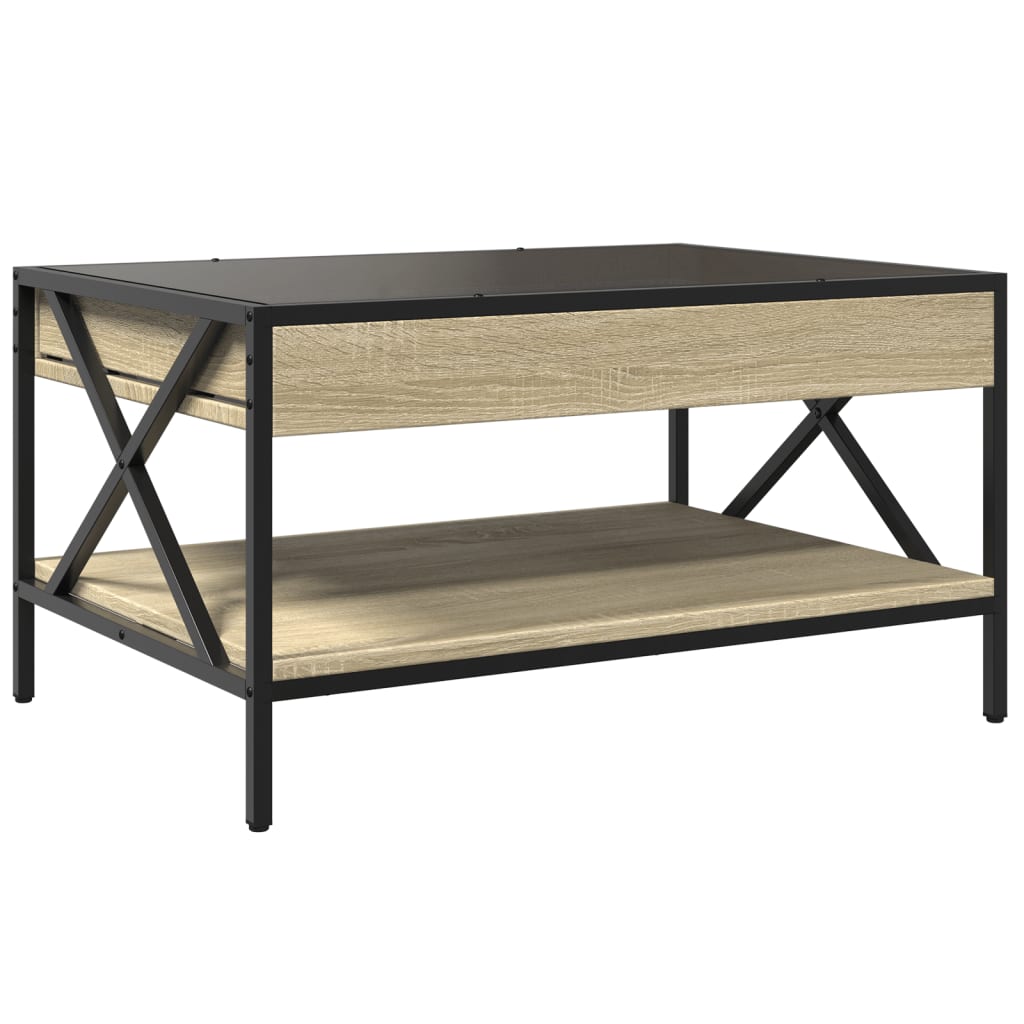 Infinity LED Coffee Table in Sonoma Oak 70 x 50 x 38 cm